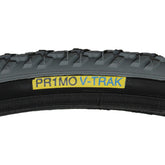 Close-up view of the 24 x 1 3/8 in. (37-540) Primo V-Trak Knobby Wheelchair Tire with C763 tread